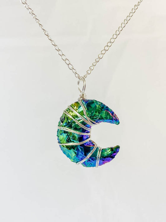 Dichroic New Moon Pendant