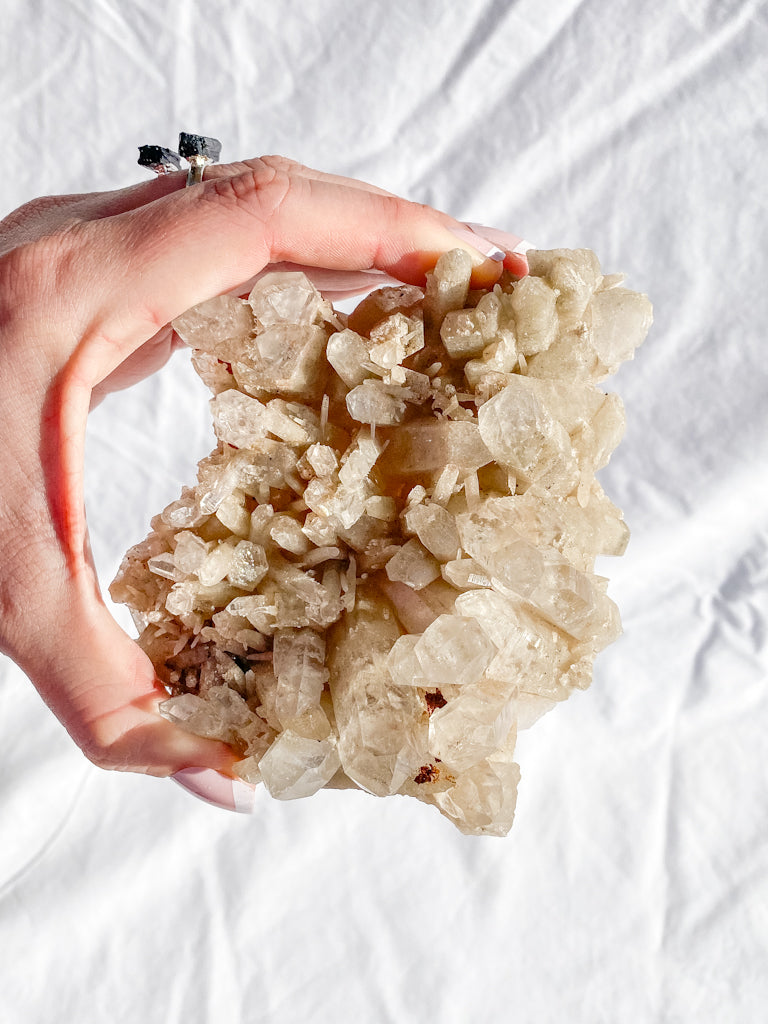 Himalayan Quartz Cluster with Inclusions 459g