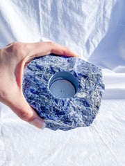 Sodalite Natural Candle Base