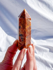 Crazy Lace Agate Polished Point 97g
