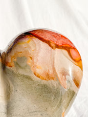 Desert Polychrome Jasper Heart with Stand 2.4kg