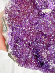 Amethyst Quartz Druzy CutBase Cluster 1.5kg