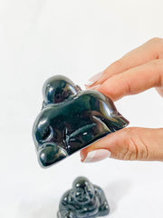 Black Obsidian Buddha Carving
