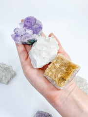 Divine Trio: Citrine + Clear Quartz + Amethyst | X Large