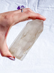 Moon Opal Polished Point with Inclusions 268g