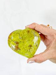 Green Opal Heart | XX Large