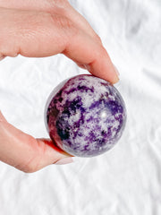 Lepidolite Sphere | Large