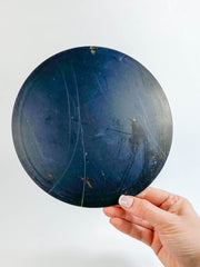 Flower Mandala Disc | Black Acrylic