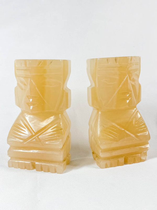 Onyx Aztec Mayan Bookend 1982g