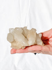 Smoky Himalayan Quartz Cluster with Inclusions 195g