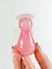 Onyx Pink Angel Carving