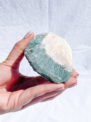 Green Heulandite Cut Base Cluster 645g