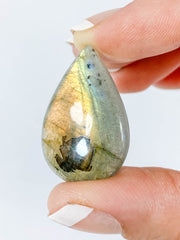 Labradorite Cabochon Tear Drop | Small
