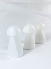Selenite Mushroom Carving