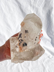 Smoky Himalayan Quartz with Inclusions CutBase Cluster 1.6kg