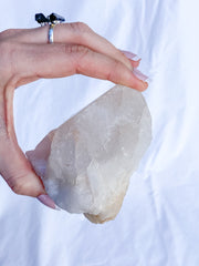 Himalayan Quartz Cluster Elestial with Inclusions 458g