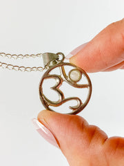 Om Moonstone Pendant