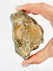 Smoky Quartz with Actinolite Elestial Natural Mineral Specimen 311g