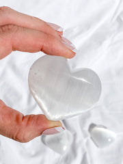 Selenite Heart | Medium