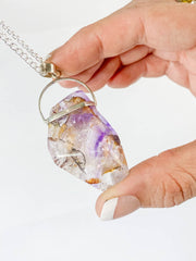 Amethyst Elestial Extra Large Pendant