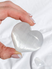 Selenite Heart | Medium
