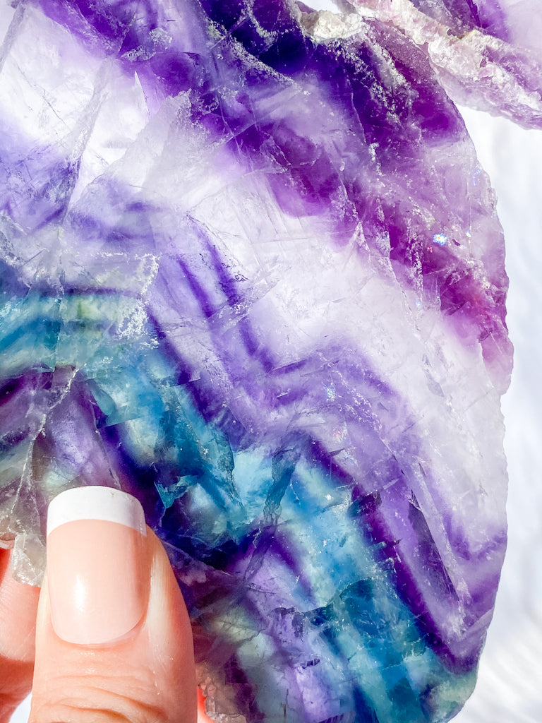 Fluorite Fairy Wings Pair 1.1kg