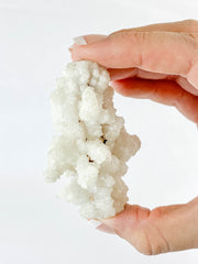 White Chalcedony Stalactite Cluster 89g