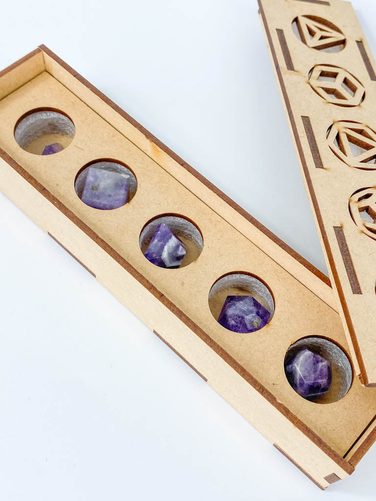 Platonic Solid Sacred Geometry | Amethyst