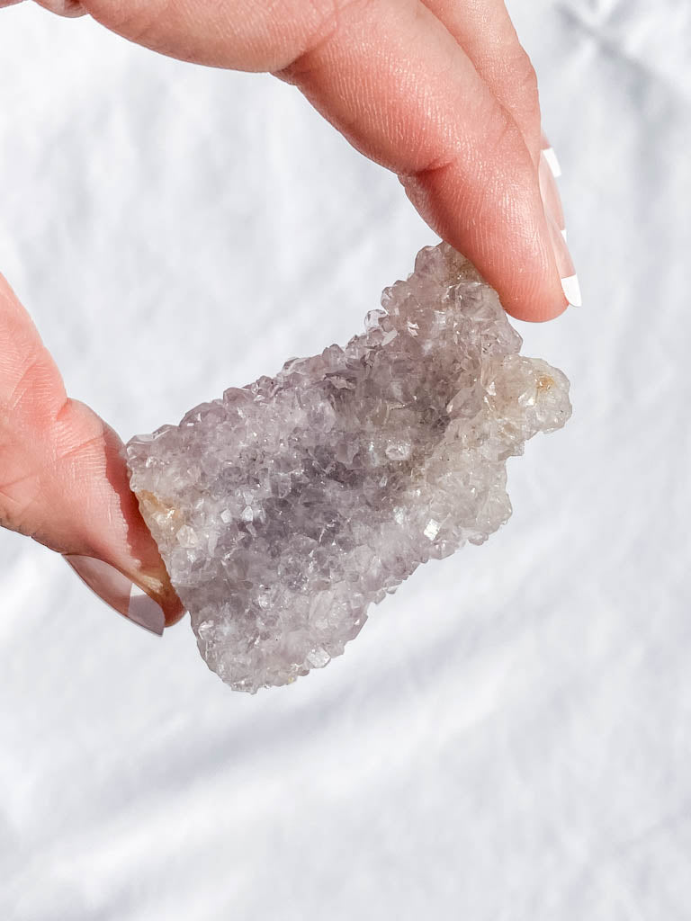 Amethyst Finger Coral Quartz Cluster 53g