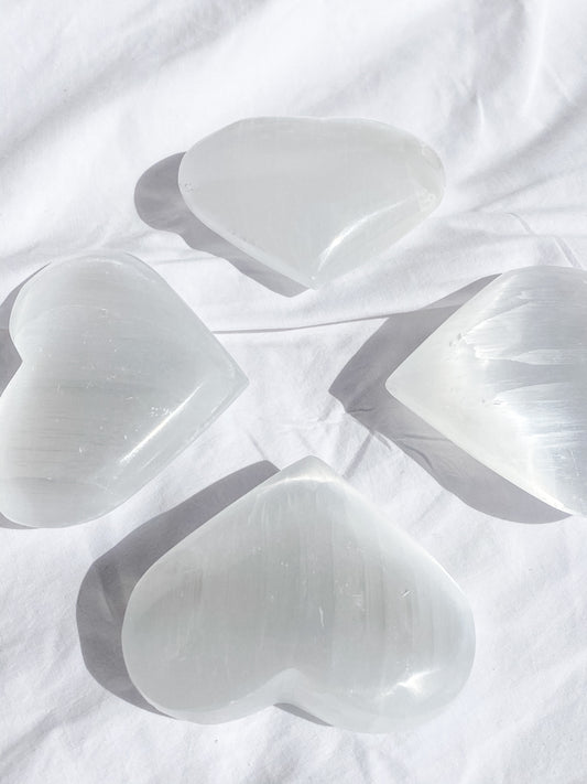Selenite Heart | XXX Large