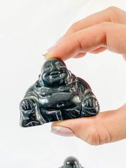 Black Obsidian Buddha Carving