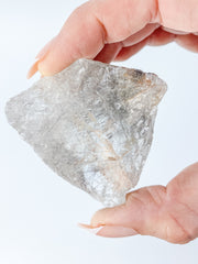 Clear Quartz with Black Rutile Natural Inclusions 109g