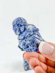 Sodalite Buddha Carving