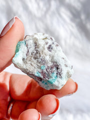 Amazonite with Mica/ Smoky Quartz/ Black Tourmaline Natural | X Small