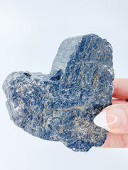 Black Tourmaline Heart Natural 516g