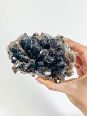 Smoky Quartz Cluster 745g