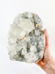 Apophyllite Chalcedony and Stilbite Cut Base Cluster 3.2kg