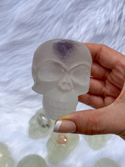 “Candles n Dreams” Skull with Mixed Crystals Soap