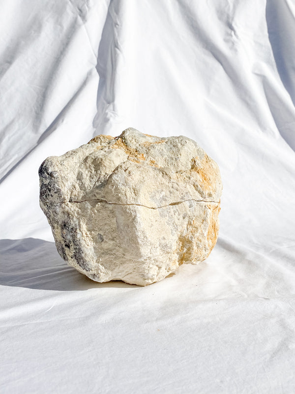 Clear Quartz and Calcite Geode Pair 4kg
