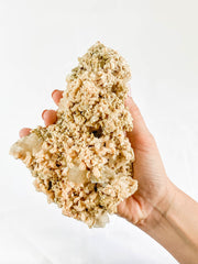 Pink Heulandite Stilbite Cluster 659g
