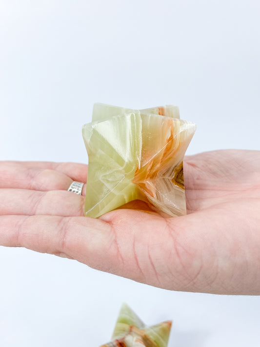 Green Onyx Merkaba | Large