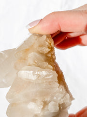 Smoky Himalayan Quartz Cluster with Inclusions 195g