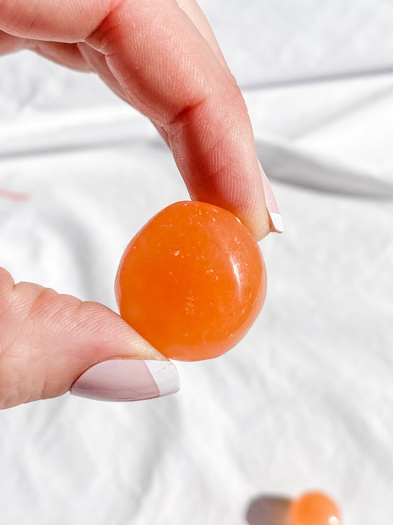 Orange Selenite Tumbles | Medium