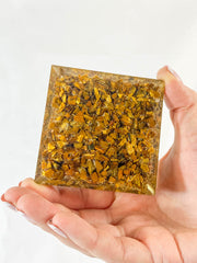 Orgonite Pyramid Tiger Eye 281g