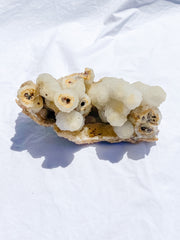 Coral Quartz Cluster with Druzy Cluster 890g