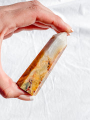 Crazy Lace Agate Polished Point 83g