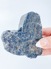 Black Tourmaline Heart Natural 516g