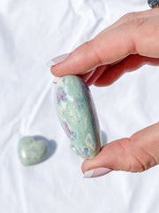 Ruby Fuchsite Heart | Medium