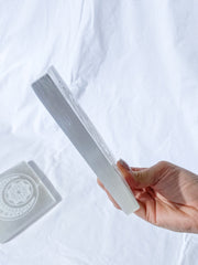 Selenite New Moon Mandala | Square Plate