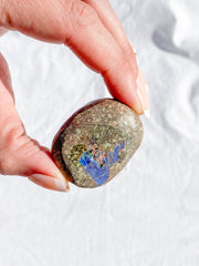Azurite and Malachite Free Form on Matrix 38g